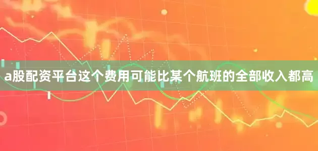 a股配资平台这个费用可能比某个航班的全部收入都高