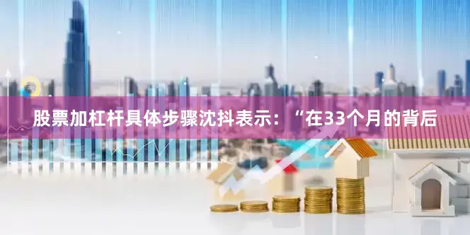 股票加杠杆具体步骤　　沈抖表示：“在33个月的背后